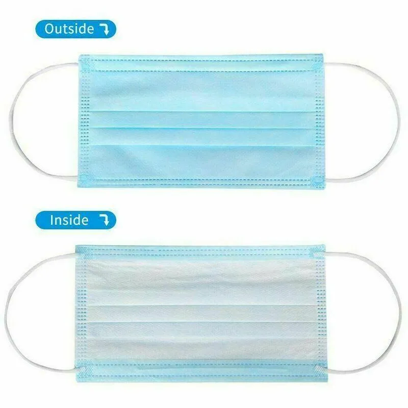 20 x Protective Face Mask CE CERTIFIED 3 Layer Anti Bacterial Filter Facemask AU SELLER