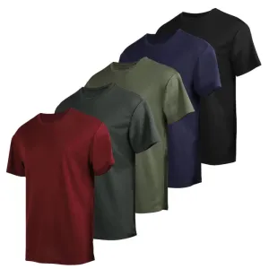 5 Pack Men's Short Sleeve T-Shirts