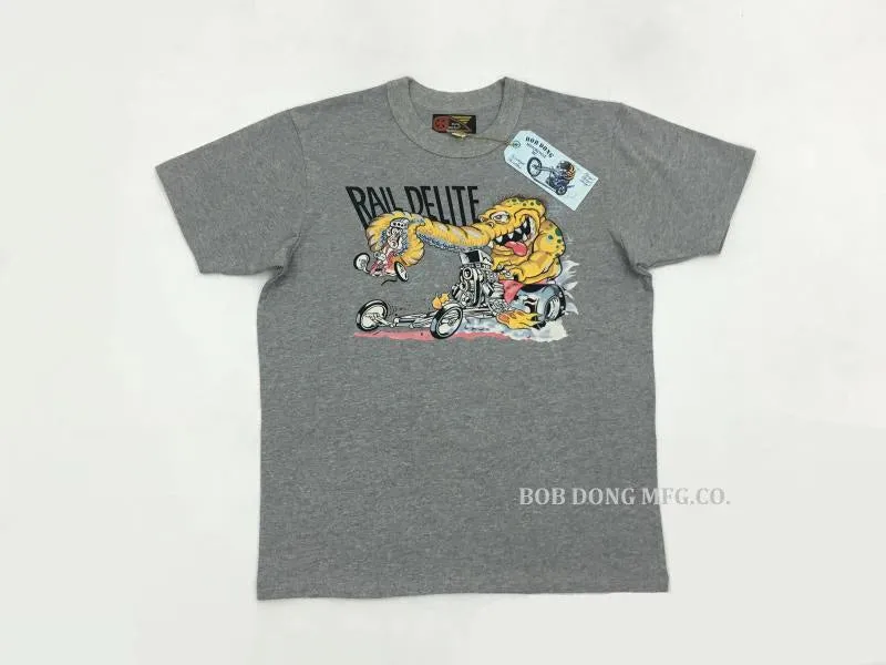 60s Hot Rod Motorcycle Retro Tee Shirts with Cartoon Print