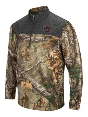 Auburn Tigers Colosseum Realtree Xtra & Gray Outfitter 1/4 Zip LS Pullover