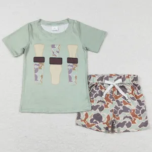 Baby Boys Clothes Camo Tee Shirts Shorts Summer Sets BSSO0457