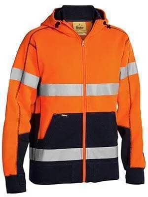 Bisley Workwear Taped Hi Vis Fleece Hoodie BK6819T