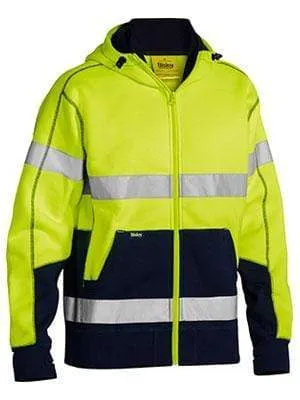 Bisley Workwear Taped Hi Vis Fleece Hoodie BK6819T