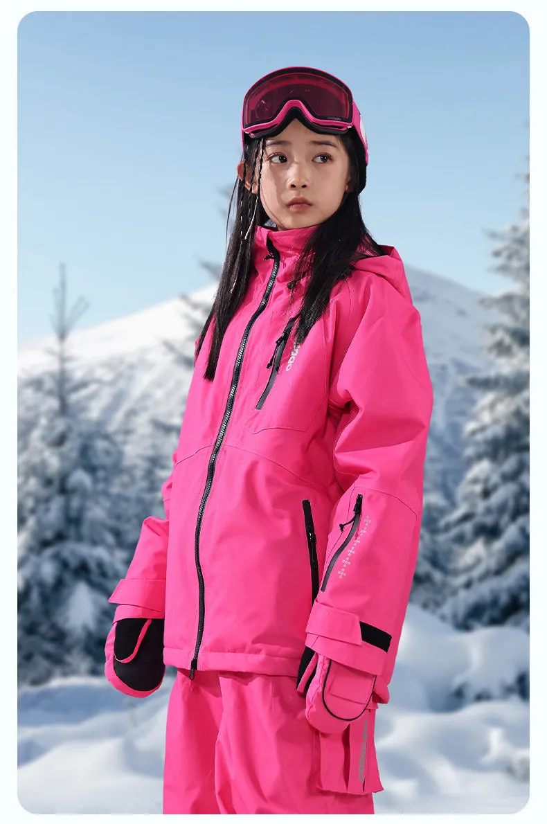 Boys & Girls Outdoor Baggy Ski Jacket & Pants Set