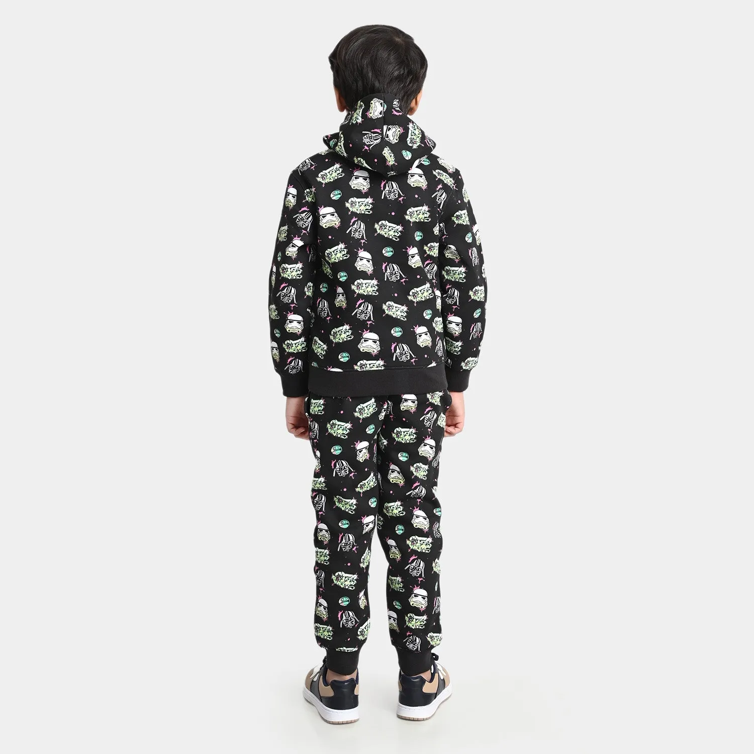 Boys Fleece 2 PCs Suit Star Wars-Jet Black