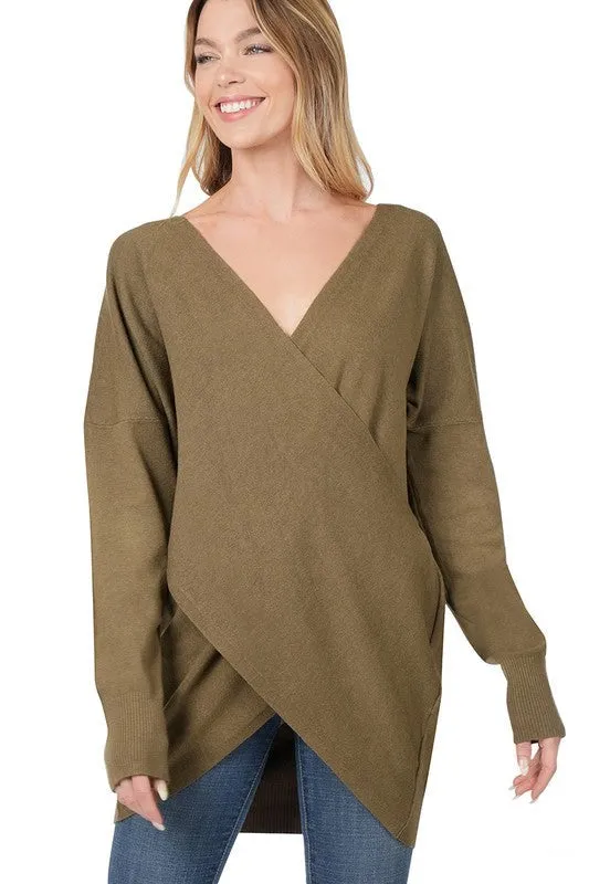 Cross Front Sweater