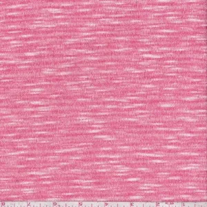 Dark Rose Pink Stripe Sweater Knit Fabric