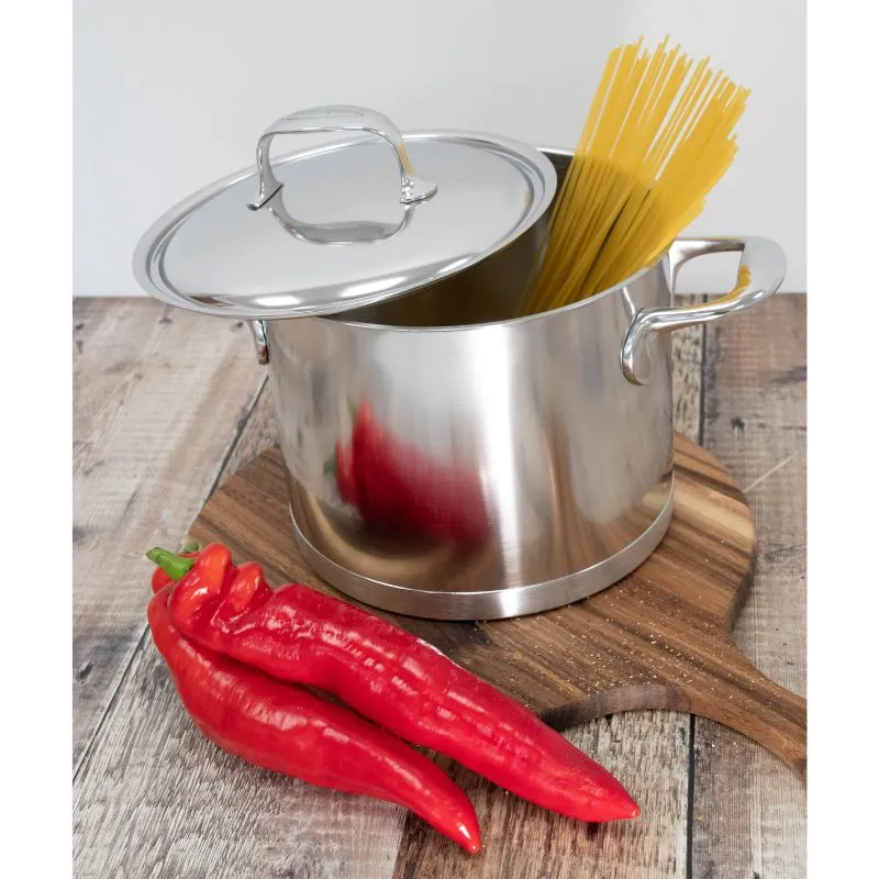 Demeyere Atlantis Stock Pot with Lid Stainless Steel