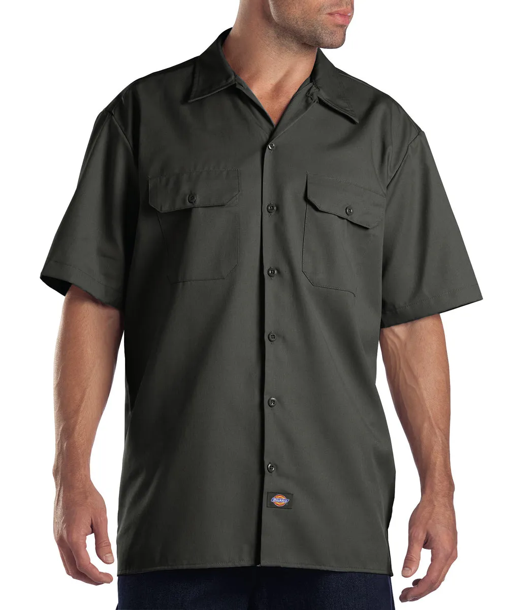 Dickies Short Sleeve Work Shirt - Olive Green