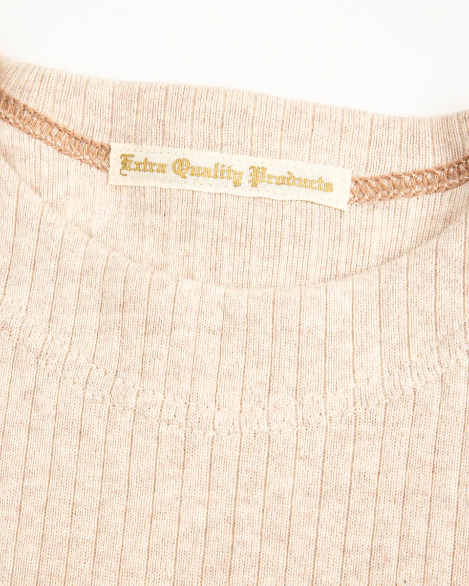 Extra Cotton Rib Crewneck S/S - Ecru