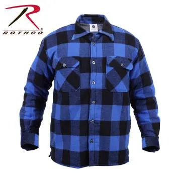 Extra Heavyweight Buffalo Plaid Sherpa Lined Flannel Shirts