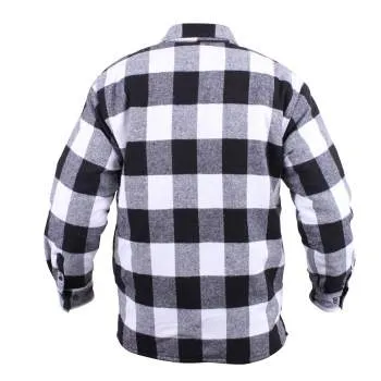 Extra Heavyweight Buffalo Plaid Sherpa Lined Flannel Shirts