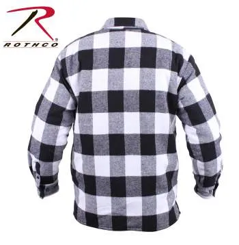 Extra Heavyweight Buffalo Plaid Sherpa Lined Flannel Shirts