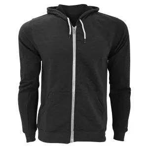 FLOSO Mens Zip Slim Fit Hooded Sweatshirt / Hoodie 240 GSM (British Made)