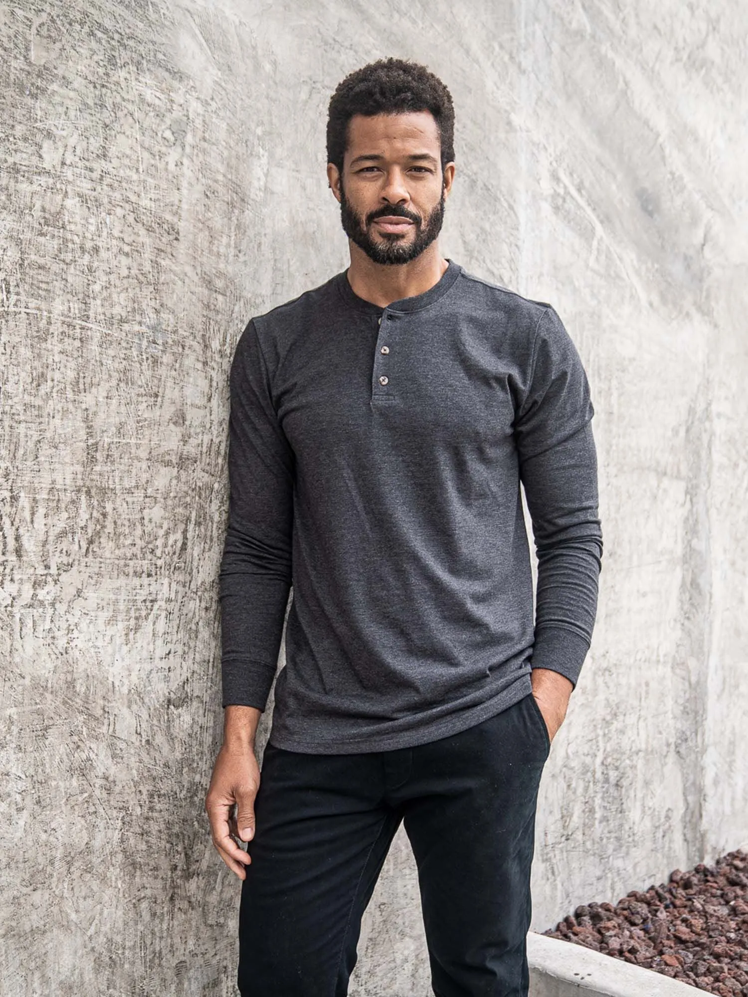 Foundation Long Sleeve Henley 3-Pack