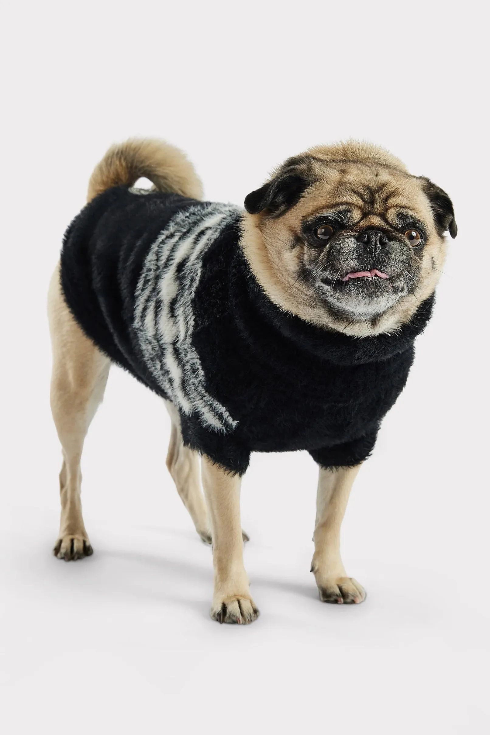 GF Pet Fuzzy Black Dog Sweater