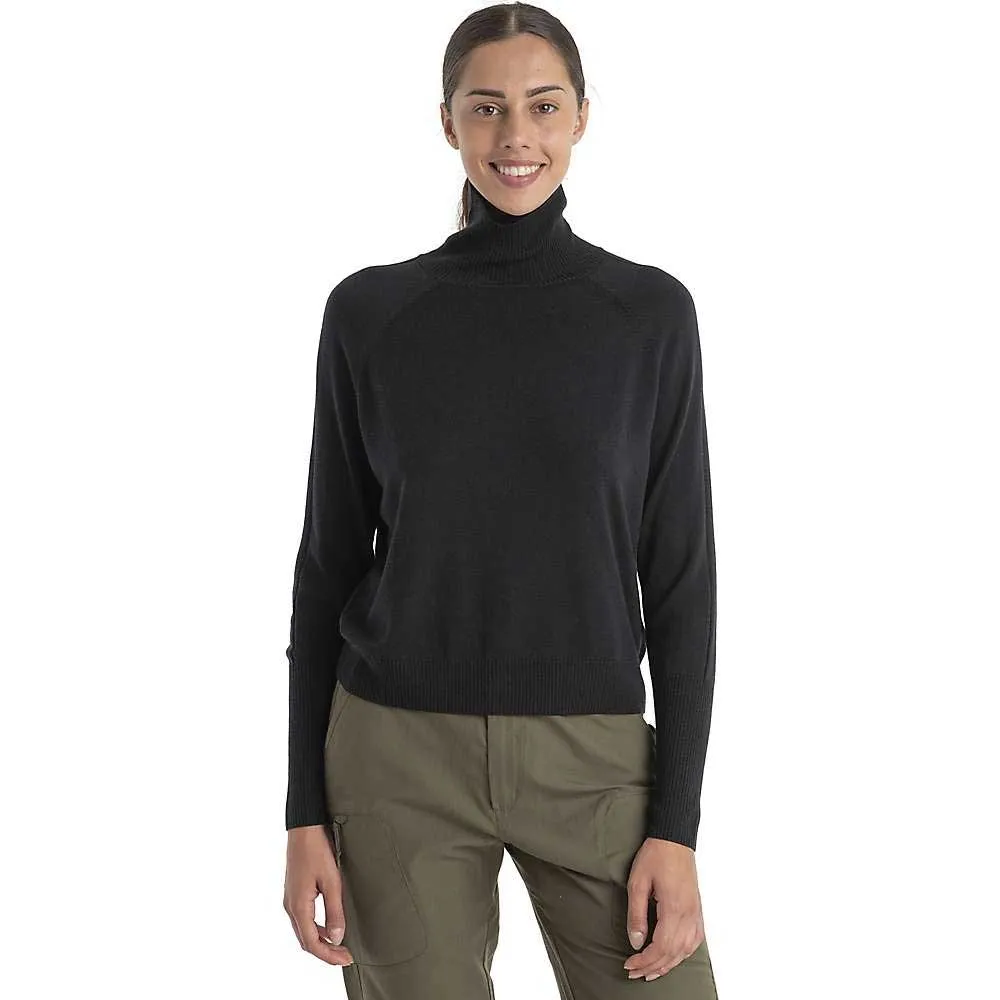 Icebreaker Women's Merinofine Luxe LS High Neck Sweater