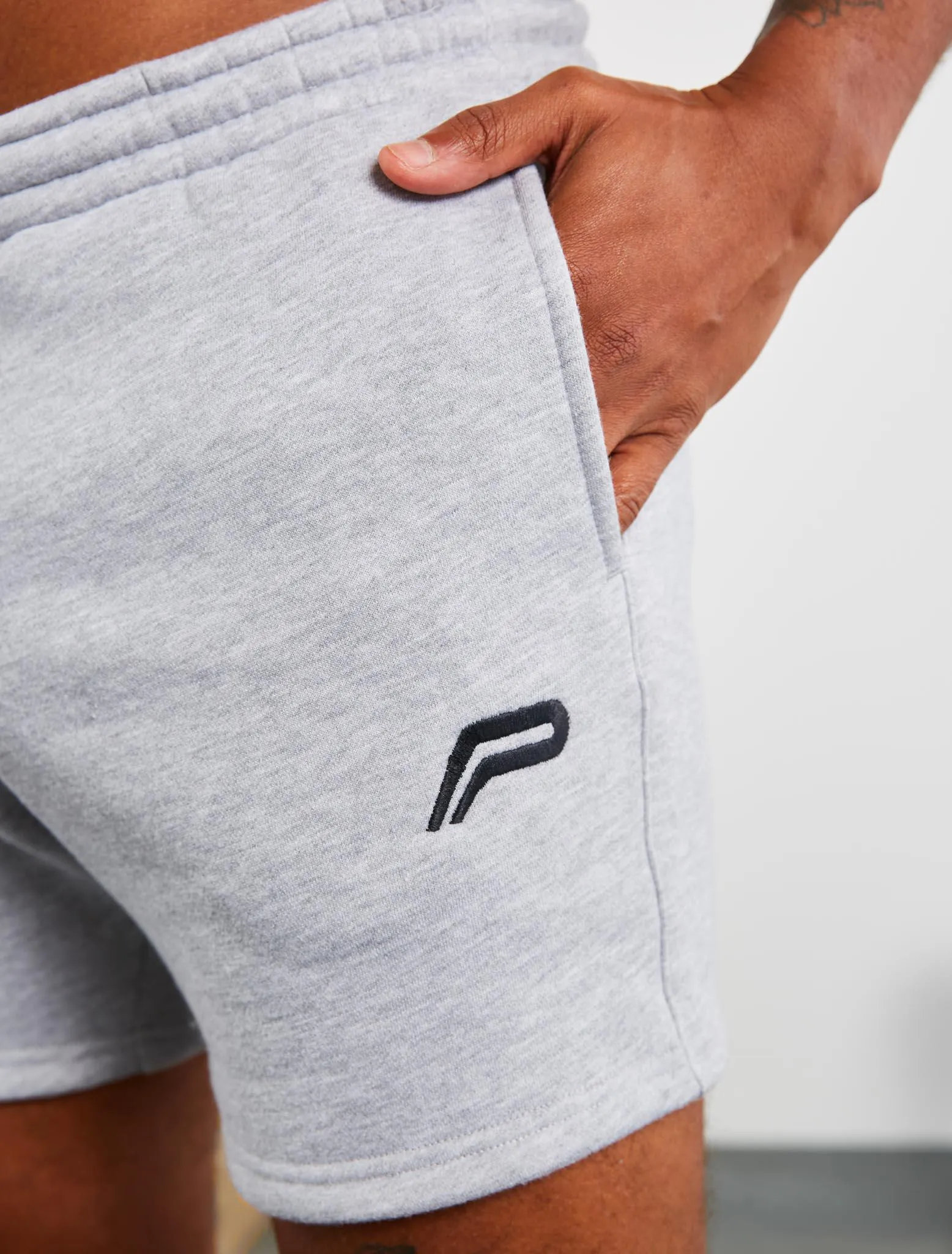 Icon Tapered Shorts - Heather Grey