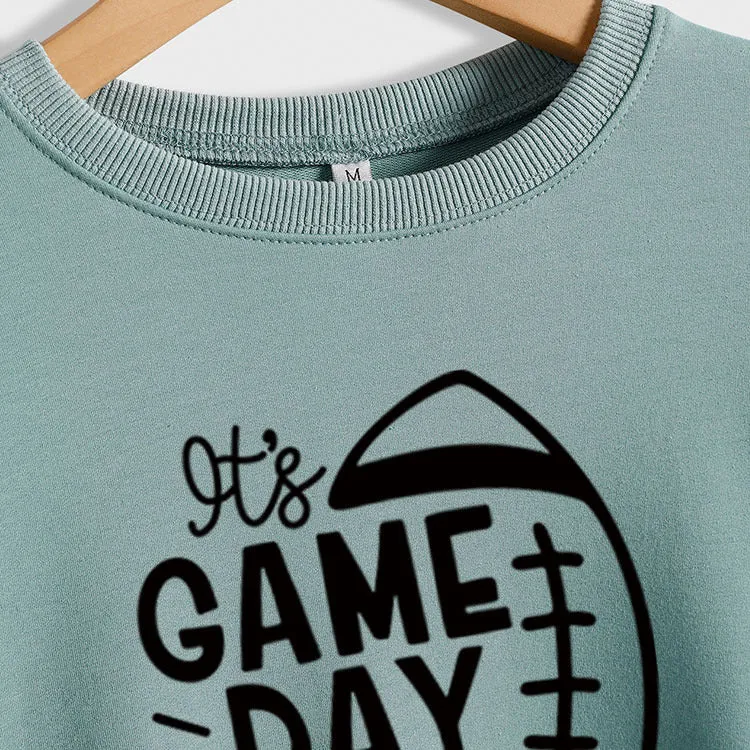 IT'S GAME DAY Y'ALL LOOSE OVERSIZED CREWNECK LONG-SLEEVED SWEATSHIRT WOMEN