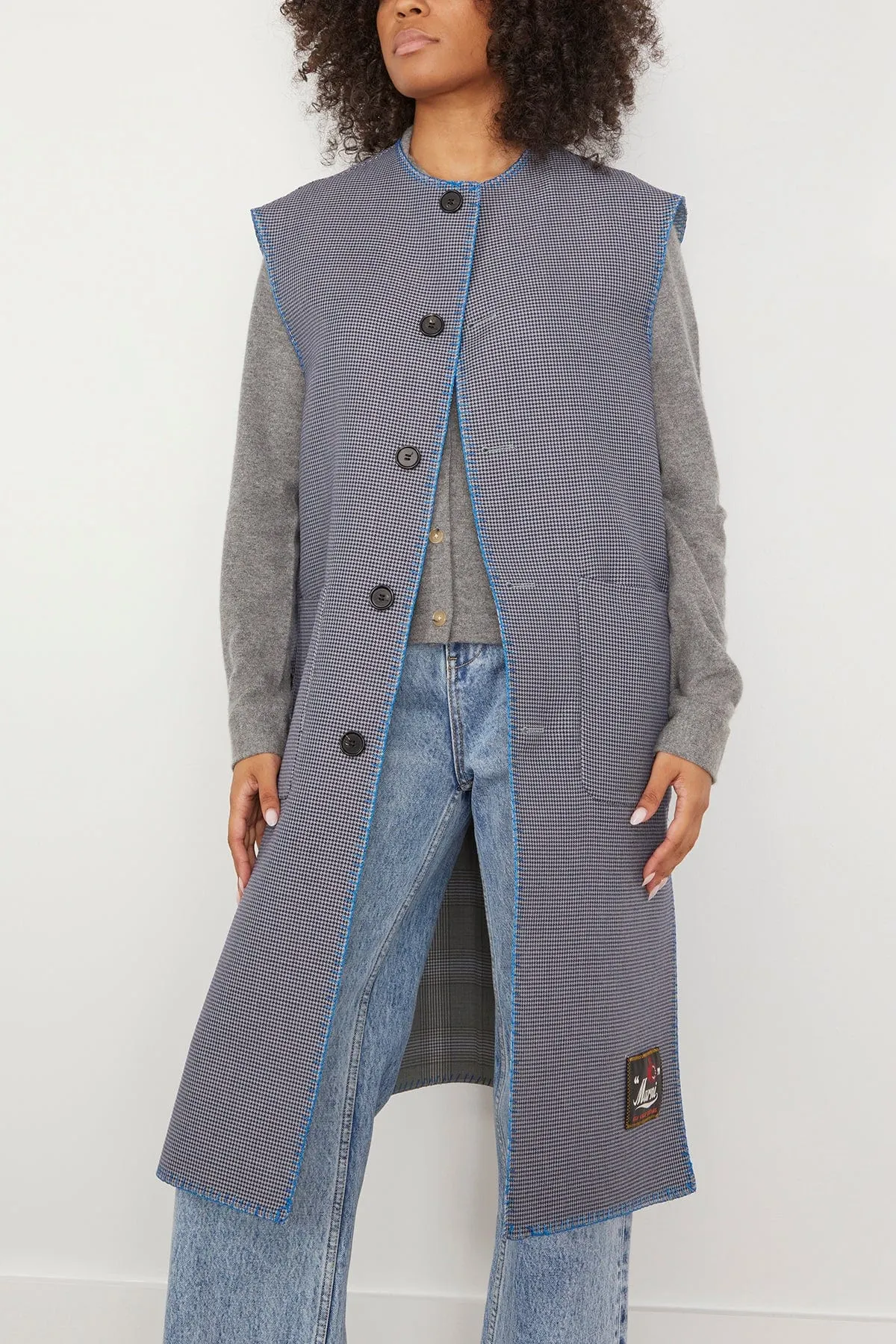 Long Waistcoat in Orion Blue