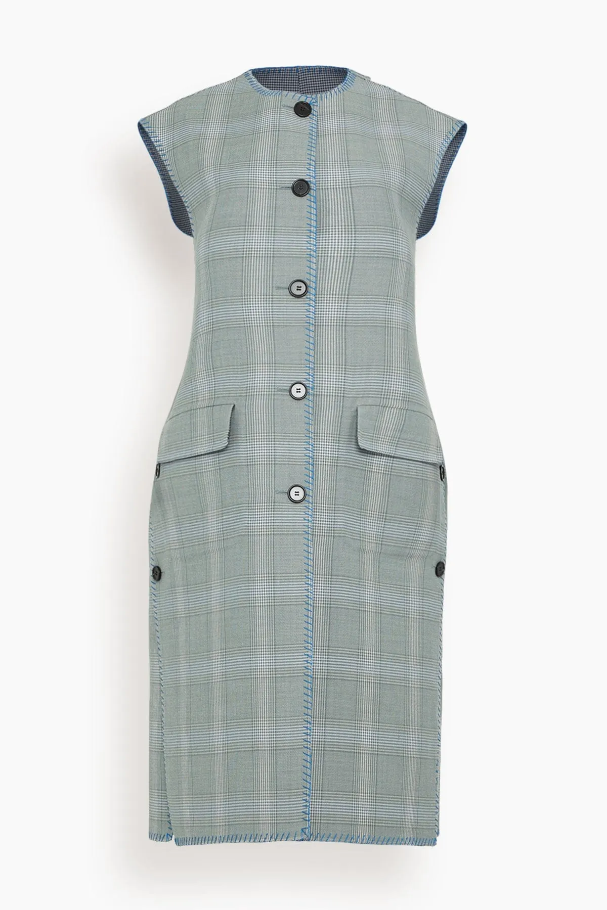 Long Waistcoat in Orion Blue