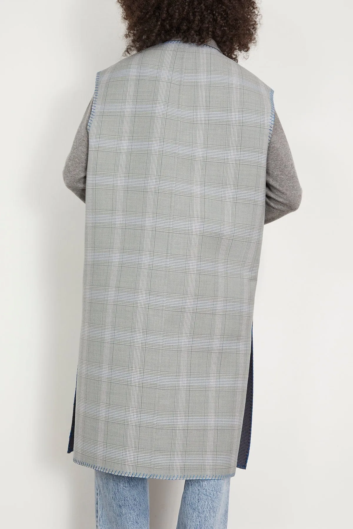 Long Waistcoat in Orion Blue