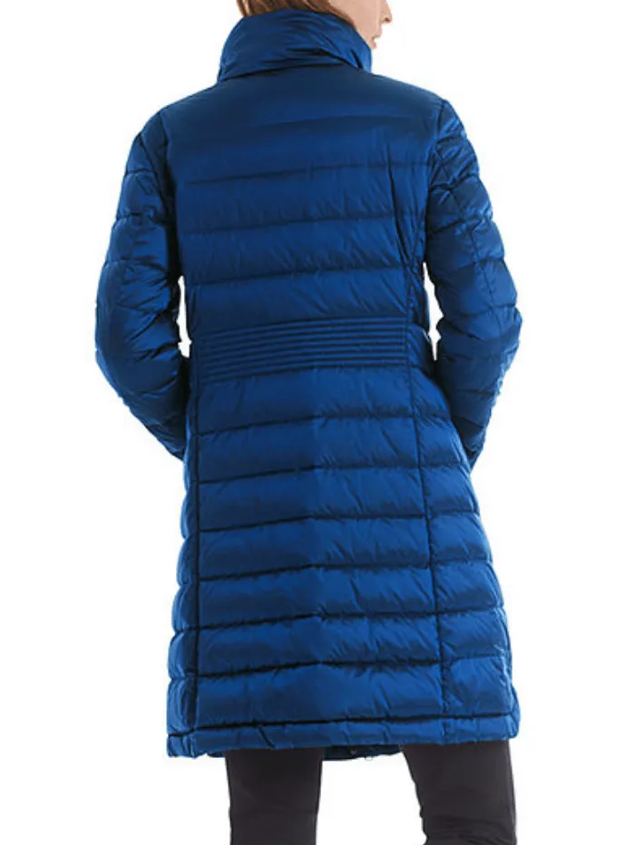 Marc Cain Collections Blue Shimmering Down Coat RC 11.02 W74 COL 366