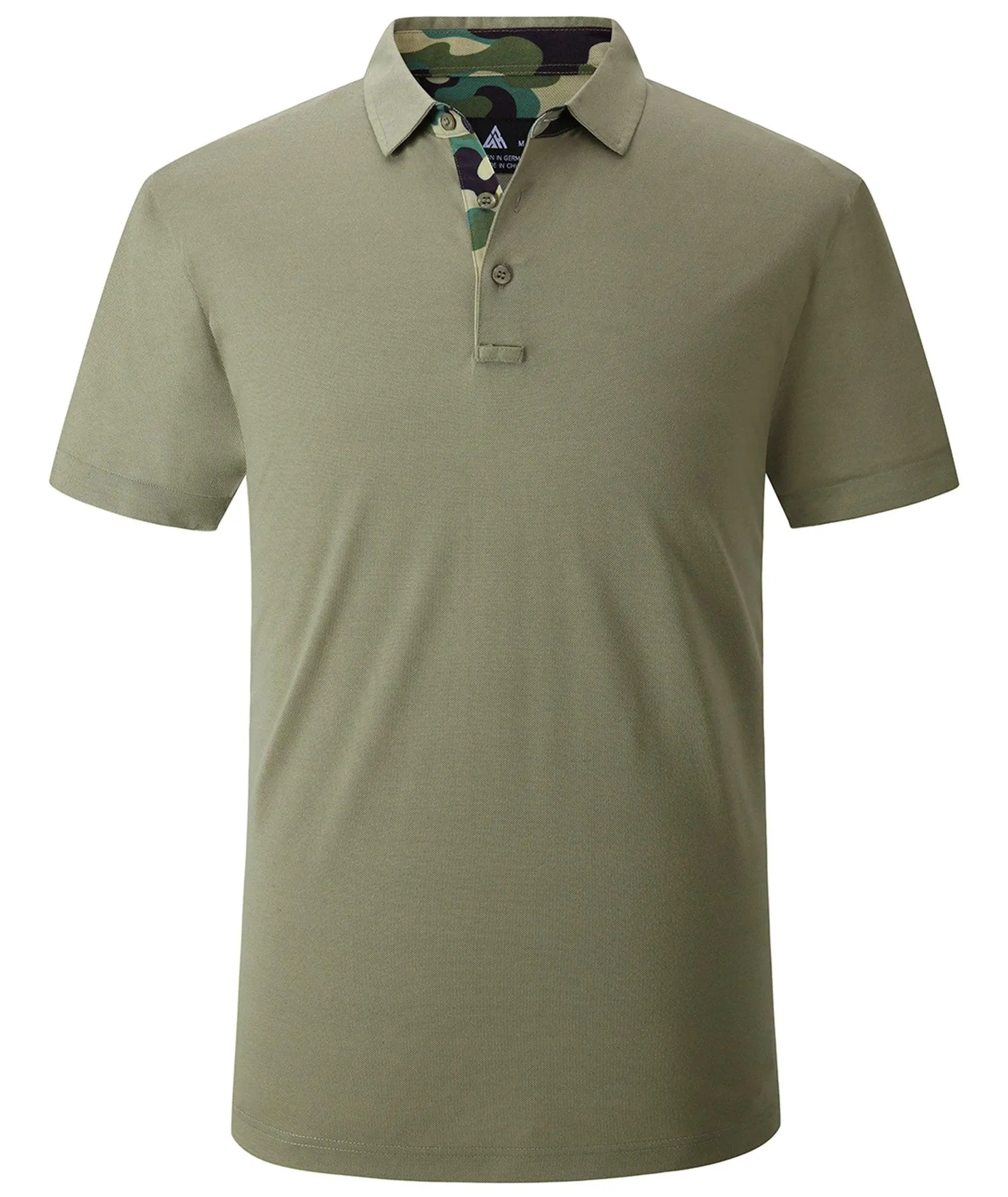 Men's Dry Fit Solid Color Casual Polo Shirts-ZPK008220