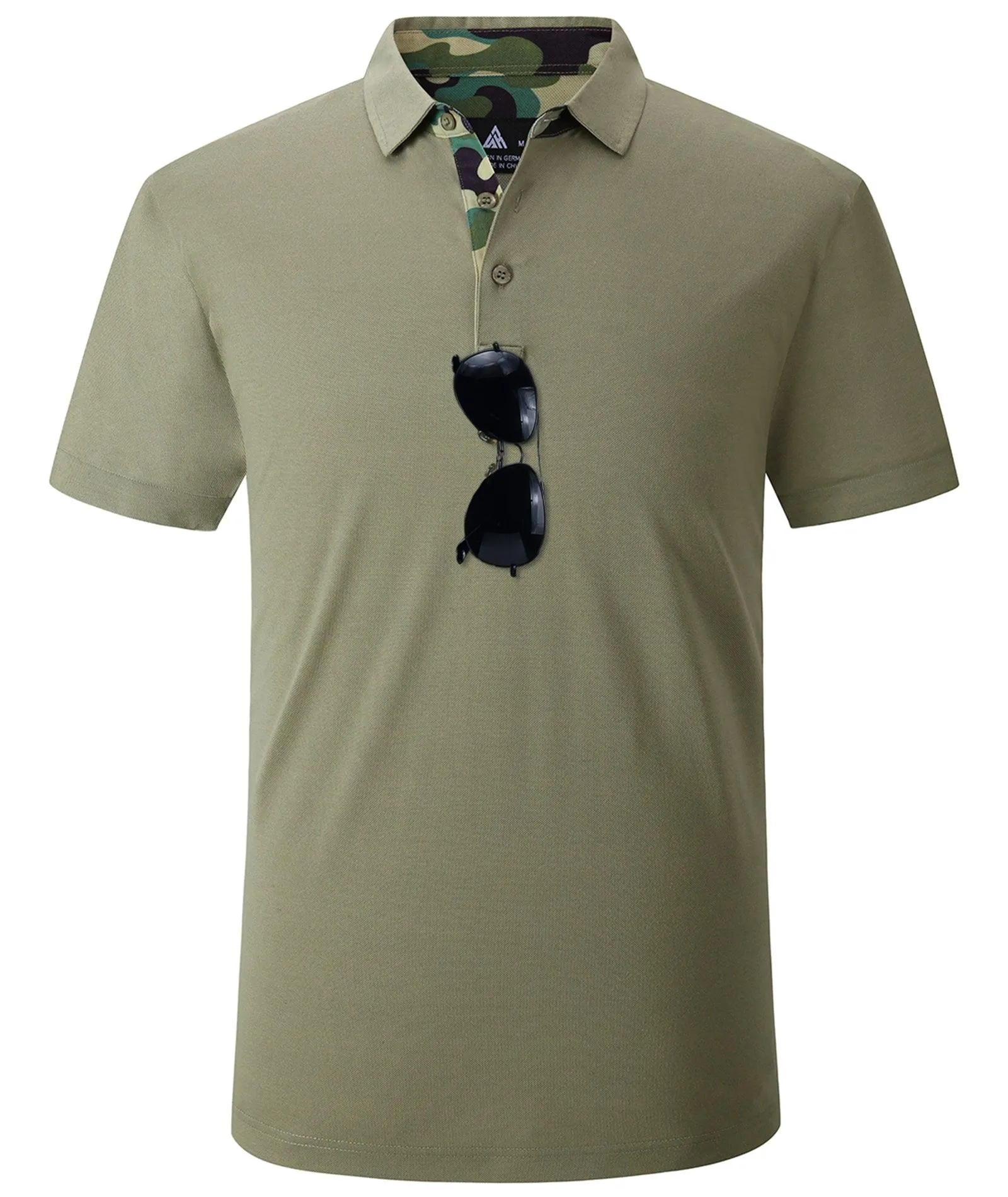 Men's Dry Fit Solid Color Casual Polo Shirts-ZPK008220