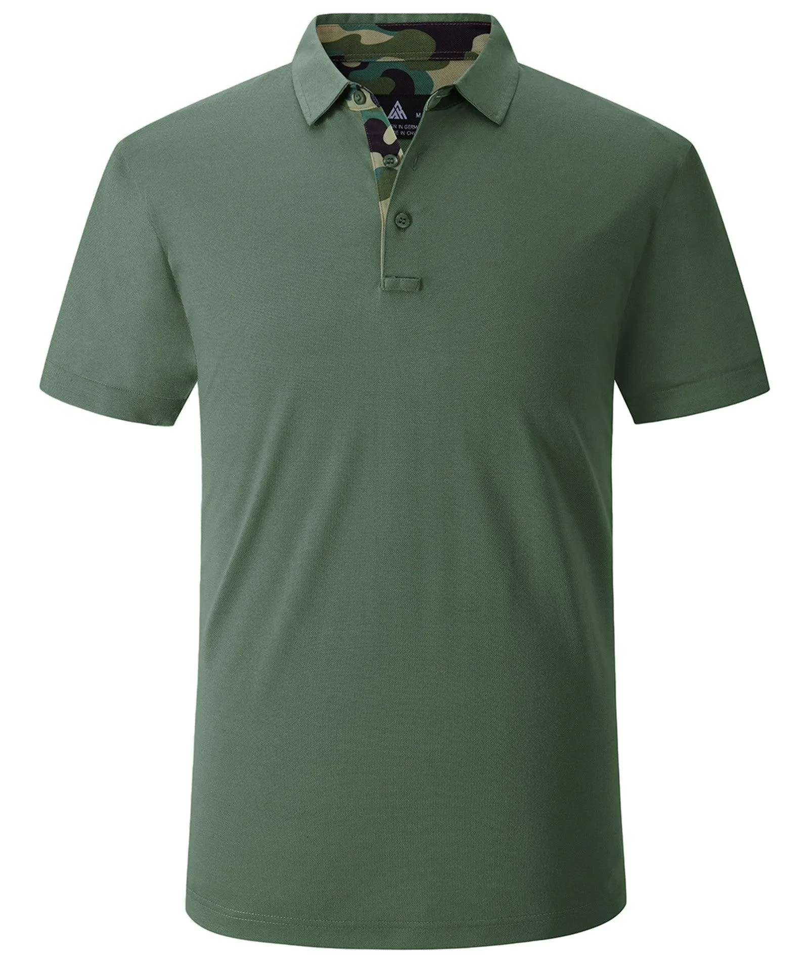 Men's Dry Fit Solid Color Casual Polo Shirts-ZPK008220