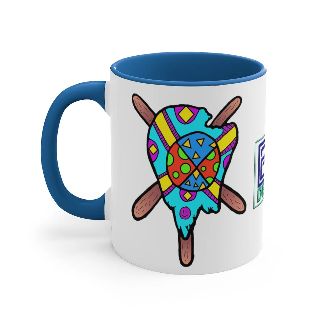 Multicolored Melted Popsicle Accent Coffee Mug, 11oz