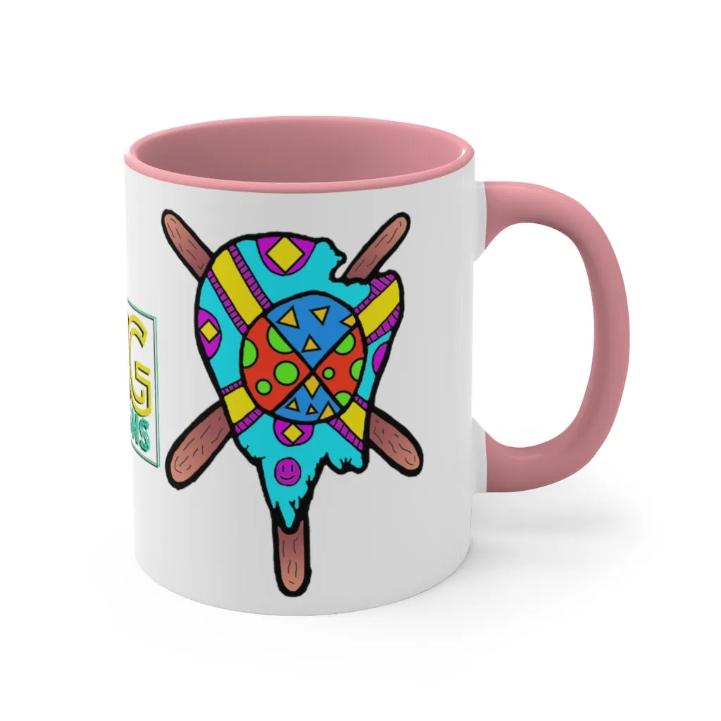 Multicolored Melted Popsicle Accent Coffee Mug, 11oz