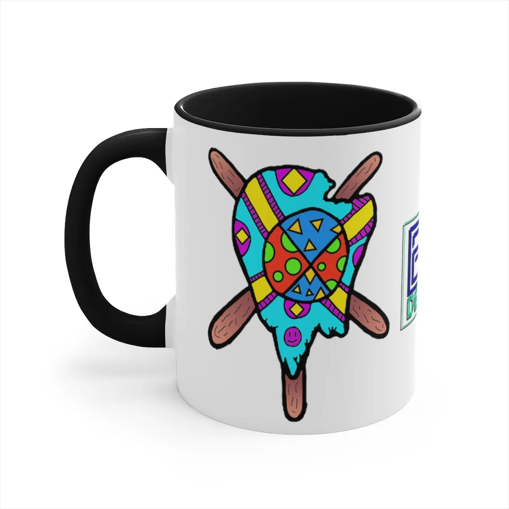 Multicolored Melted Popsicle Accent Coffee Mug, 11oz