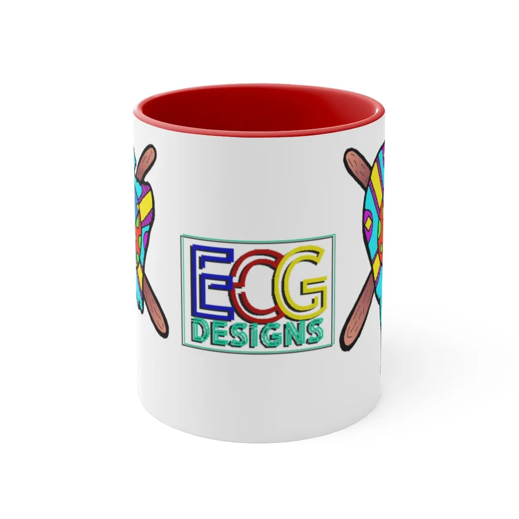 Multicolored Melted Popsicle Accent Coffee Mug, 11oz