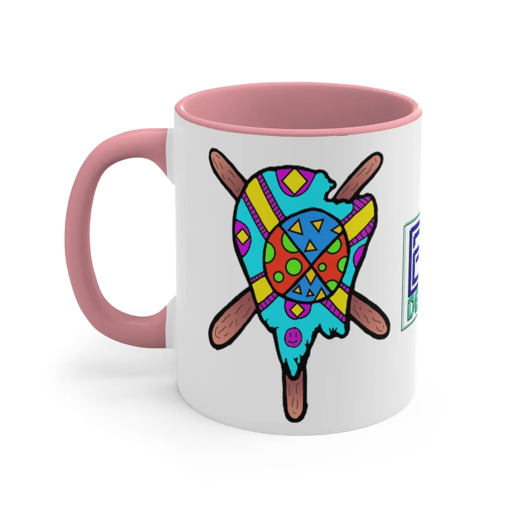 Multicolored Melted Popsicle Accent Coffee Mug, 11oz