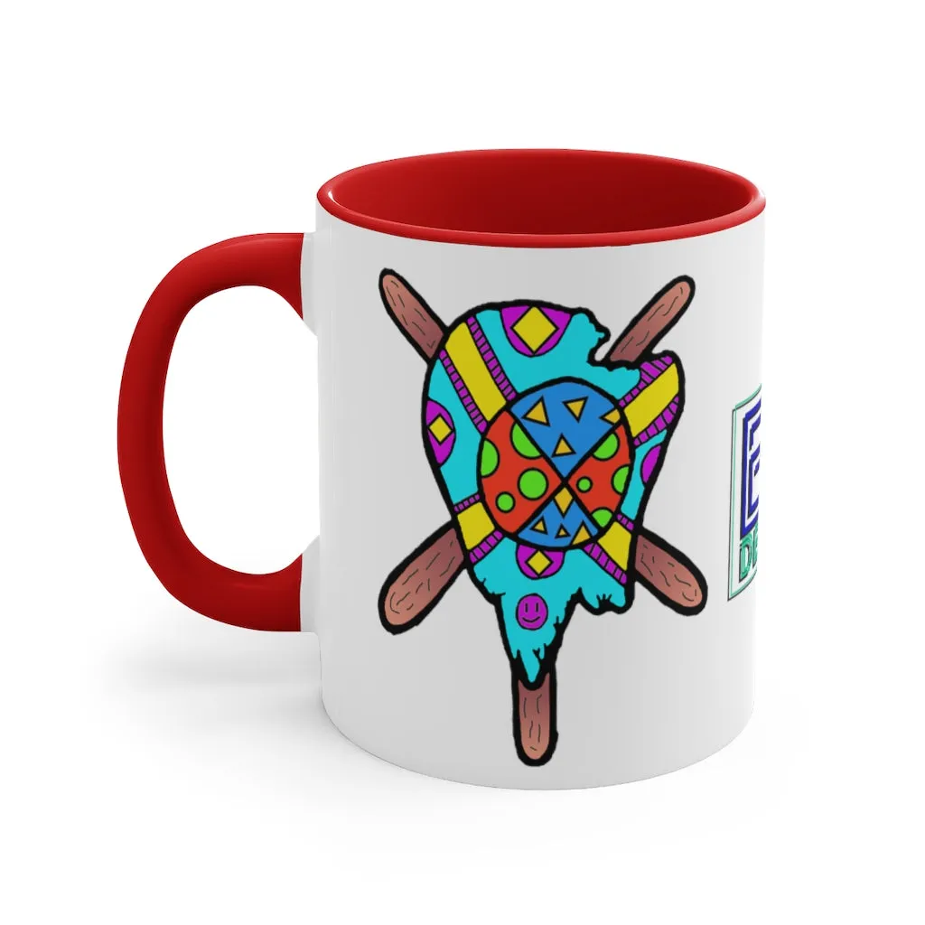 Multicolored Melted Popsicle Accent Coffee Mug, 11oz