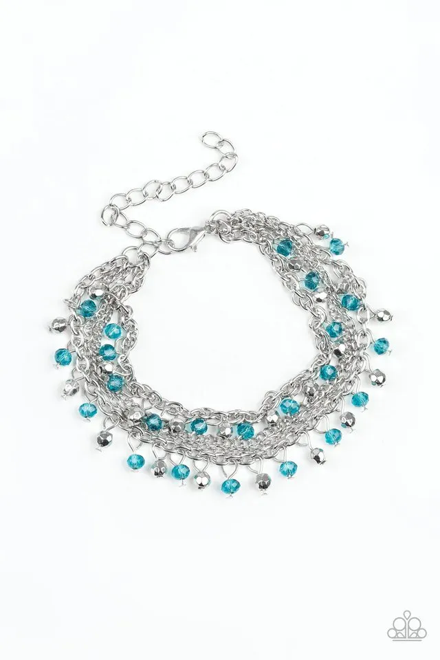 Paparazzi Bracelet ~ Cash Confidence - Blue