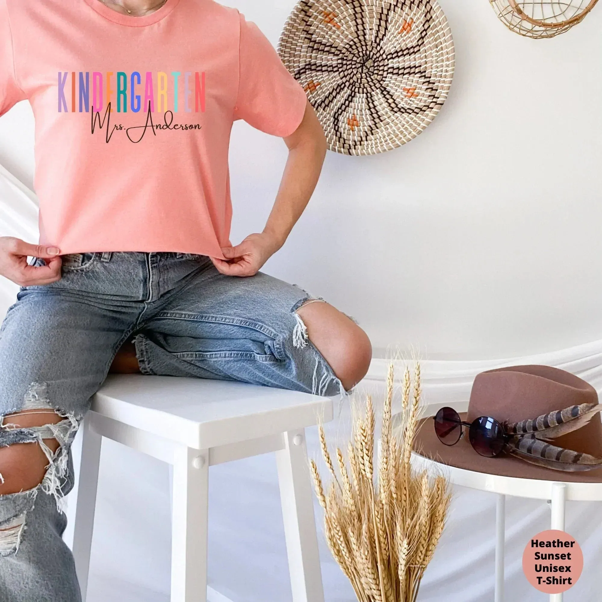 Personalized Kindergarten Teacher Shirt