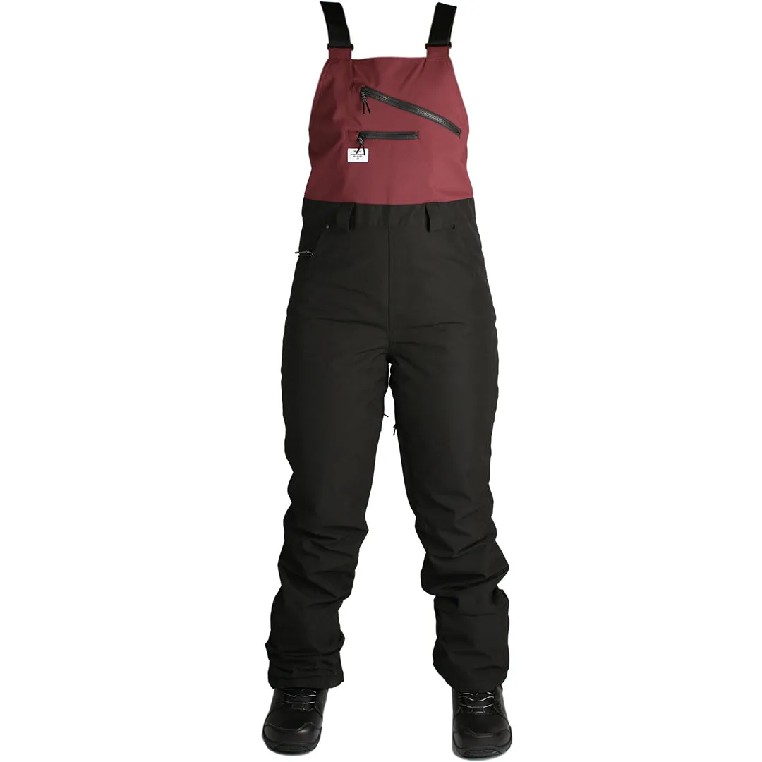 RIDE EMERALD  WOMENS BIB BLACK BURGUNDY