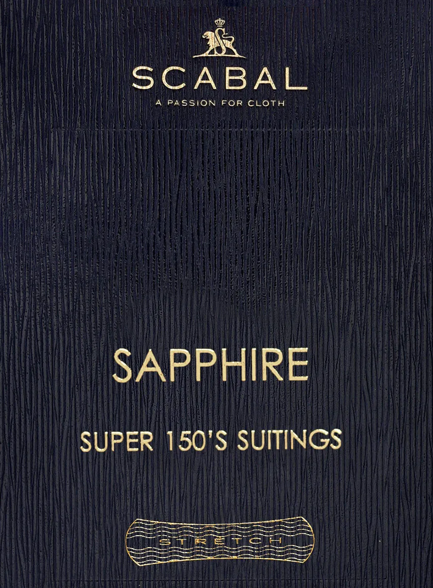 Scabal Sapphire Gray Wool Suit