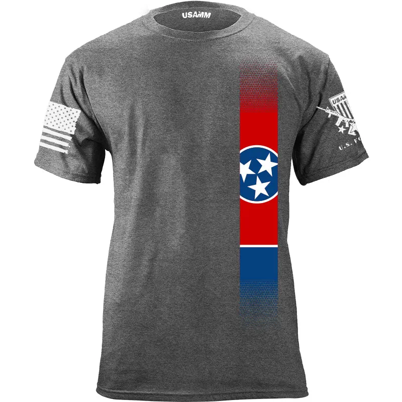 Skinny Tennessee Flag Vertical T-Shirt