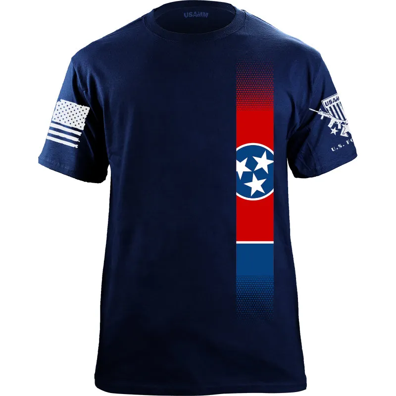 Skinny Tennessee Flag Vertical T-Shirt