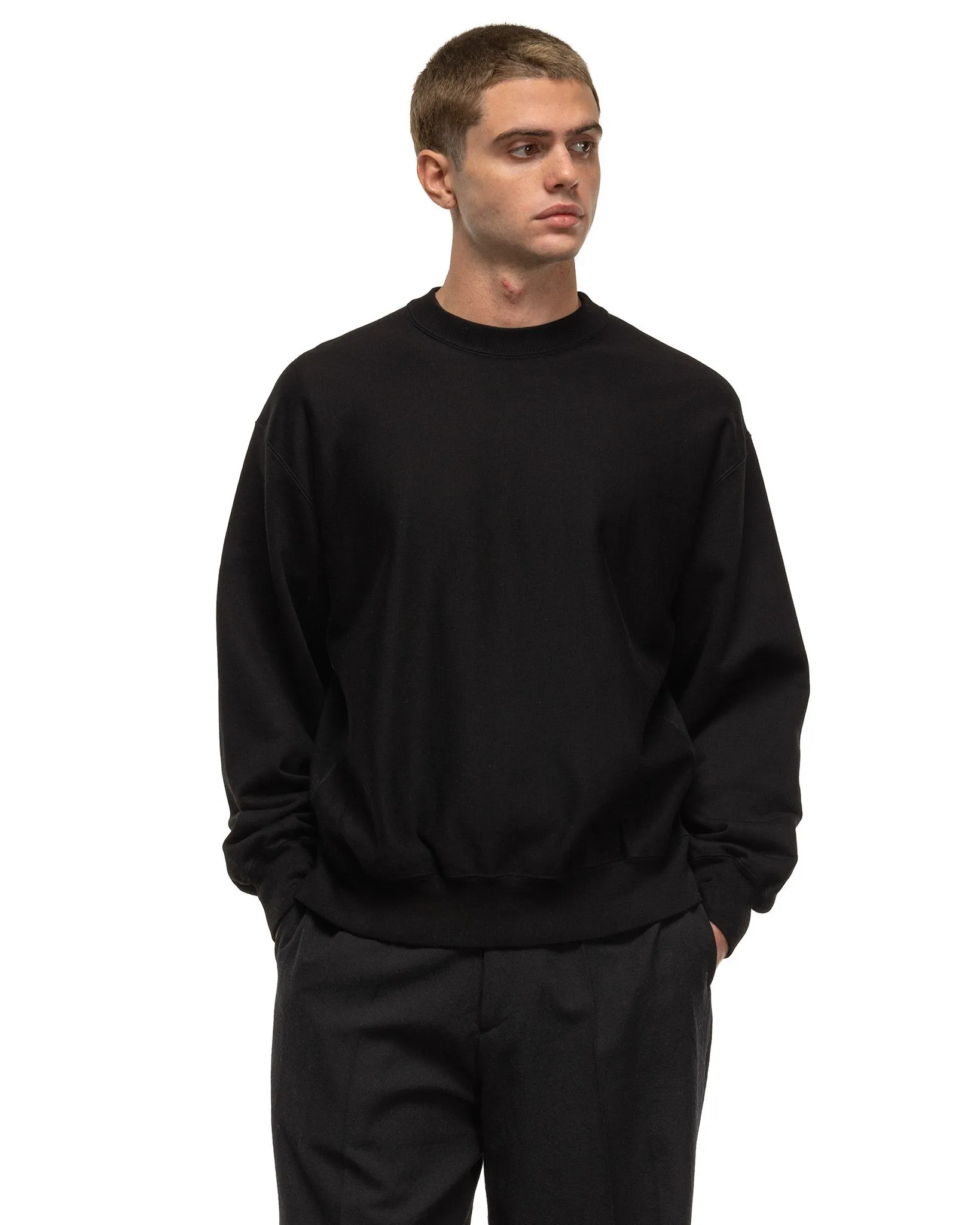 Soft & Hard Crew-Neck P/O Big Black