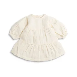 Tiny Twigs W23 Organic Layered Dress BIRCH 2-7yrs