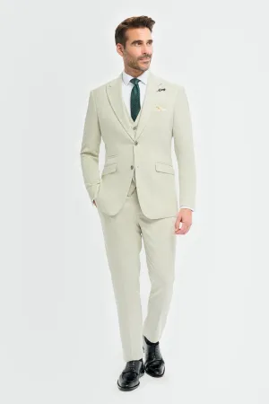 Tropez Sage Three Piece Suit