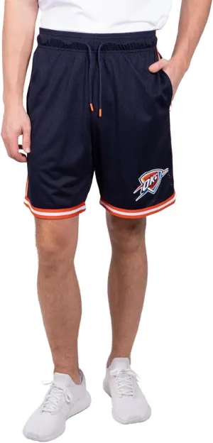 Ultra Game NBA Official Men’s Slam Active Basketball Training Shorts - Unisex, Oklahoma City Thunder, Team Color|Oklahoma City Thunder