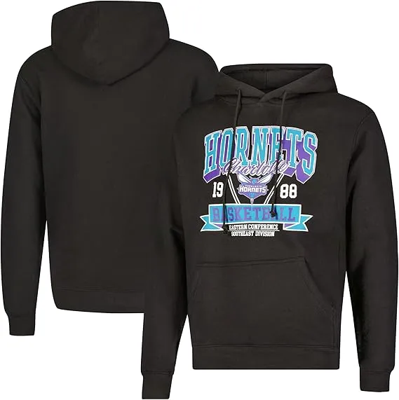 Ultra Game NBA Official Men’s Standard Super Soft Ace Hoodie Sweatshirt, Charlotte Hornets, Team Color|Charlotte Hornets