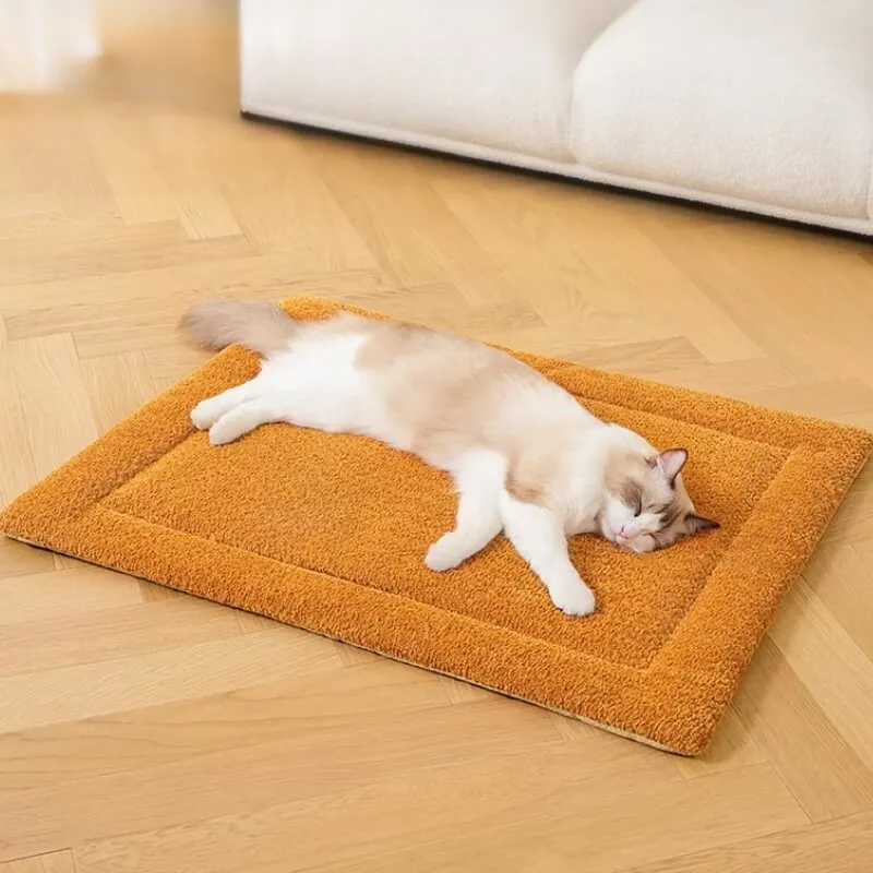 Warm Comfortable Non-slip Plush Pet Mat